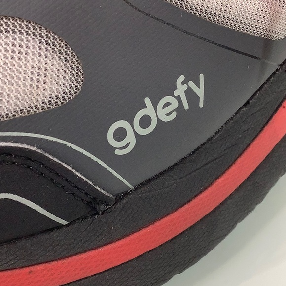 Gravity Defyer Ion Gdefy Verso Shock gray black red sneakers men size 8 EUC - Picture 2 of 16